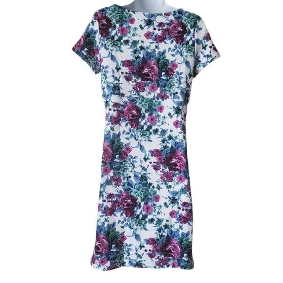 Pinkblush Maternity dress Floral Print Short Sleeve Size Small Round Neck New - Picture 2 of 8